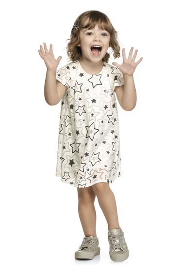 Imagem de Vestido Infantil em Malha com Tule Trabalhado Estrelas Brilho - Elian