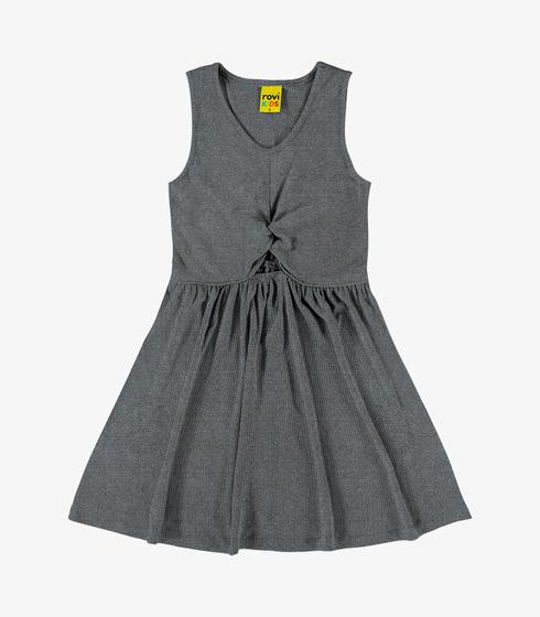 Imagem de Vestido Infantil Em Ribana Rovi Kids Cinza