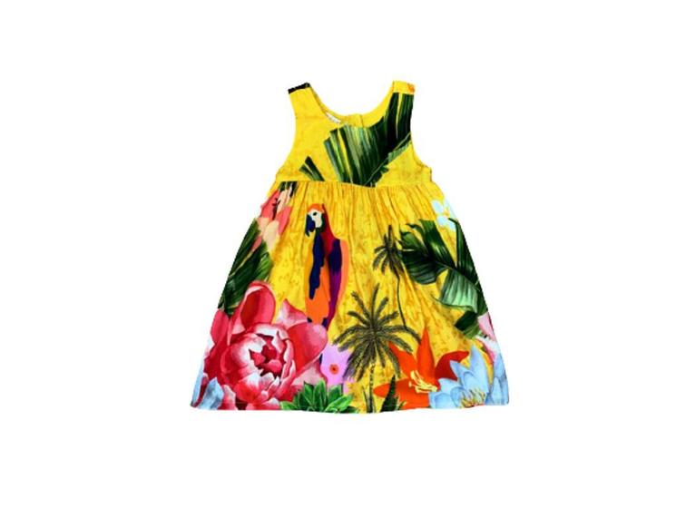 Imagem de Vestido Infantil Estampado em Viscose Leve para Verão Menina - tamanho 3