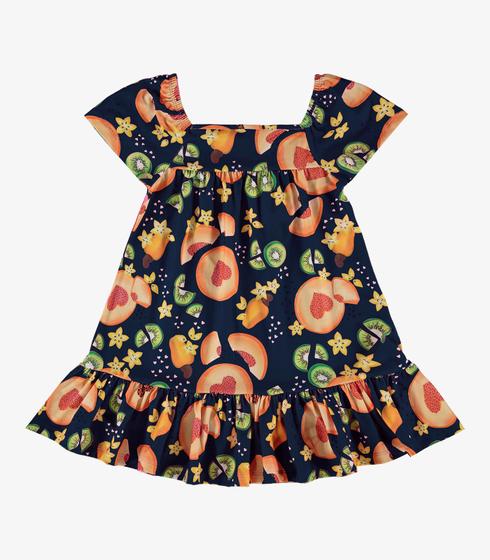 Imagem de Vestido Infantil Estampado Rovi Kids Azul