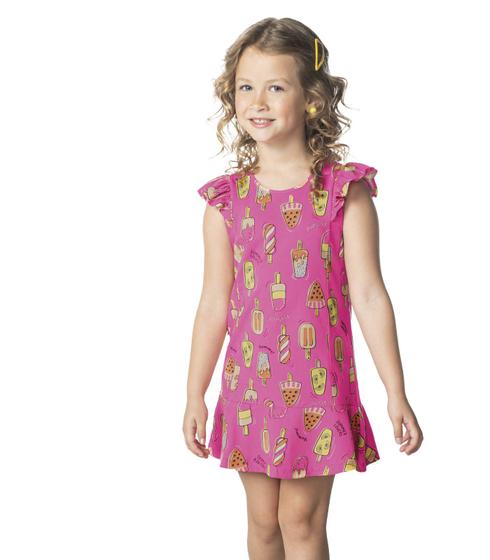 Imagem de Vestido Infantil Estampado Rovitex Kids