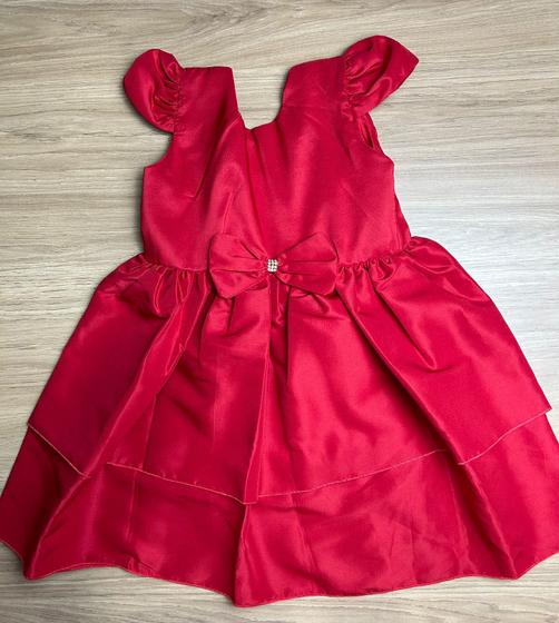 Imagem de Vestido Infantil Feminino AG Baby Rosa Pink com Laço