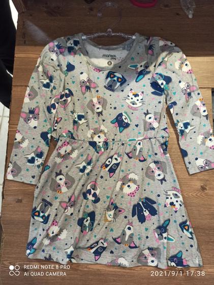 Imagem de Vestido infantil feminino, Marisol play tamnho 4  animal pet