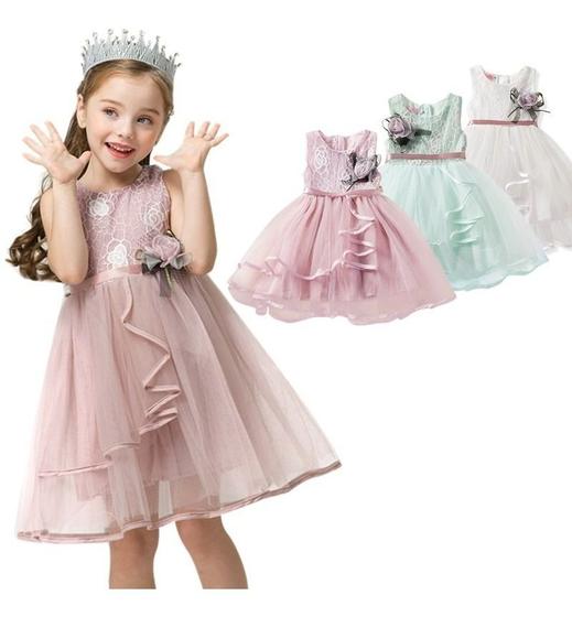 Imagem de Vestido Infantil Festa Batizado Bebes Casamento Aniversário