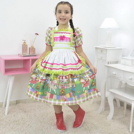Imagem de Vestido infantil Festa de São João - Junina
