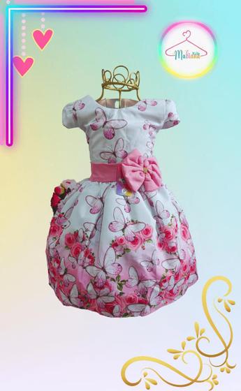 Imagem de Vestido Infantil Festa Floral / borboleta / Jardin