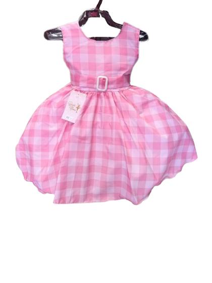 Imagem de Vestido Infantil Festa Temático Princesa Rosa Da Barbie (Tam 1 Ao 12) COD.000466