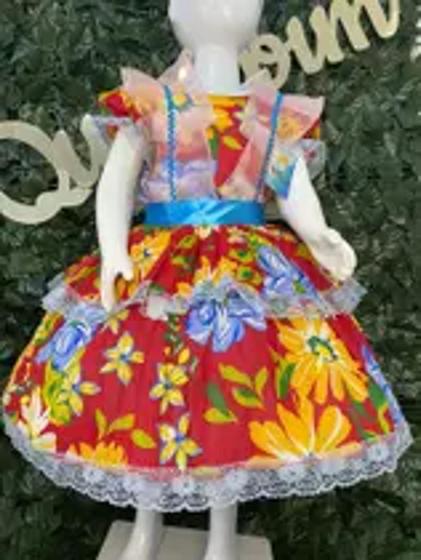 Imagem de Vestido infantil junino maria bonita mb 0096