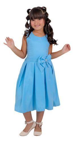 Imagem de Vestido infantil juvenil simples menina natal presente ano novo casamento luxo casual