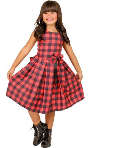 Imagem de Vestido infantil juvenil simples menina natal presente ano novo casamento luxo casual