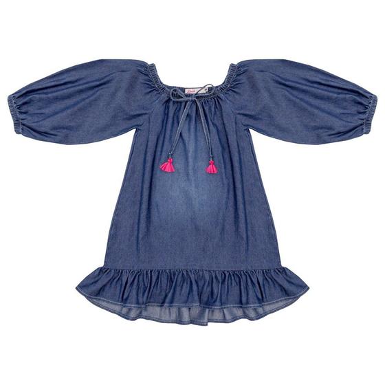 Imagem de Vestido Infantil Look Jeans Bata Jeans