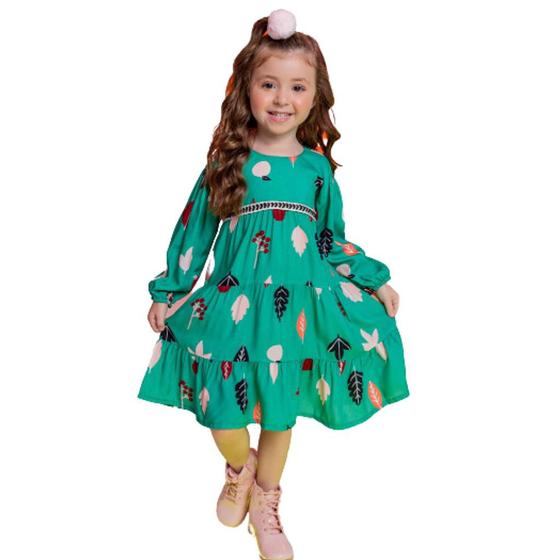 Vestido Infantil Manga Longa Vigat 4782 - Vestido Infantil - Magazine Luiza