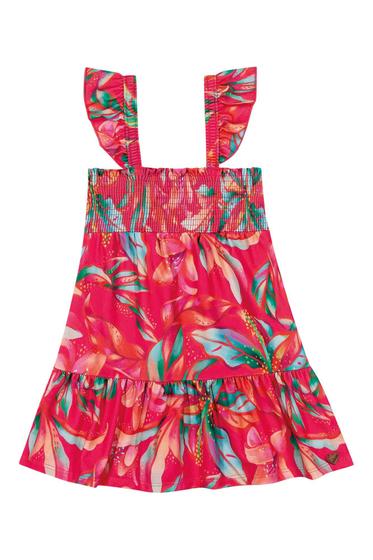 Imagem de Vestido Infantil Menina Curto com Lastex Elian - 231828