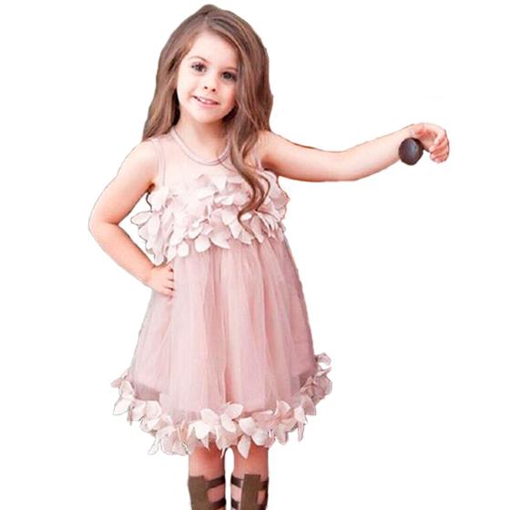 Imagem de Vestido Infantil Menina Renda Batizado Casamento Dama Honra