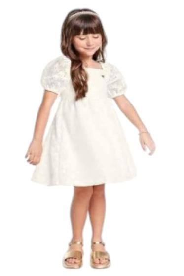 Imagem de Vestido Infantil Menina Renda Daisy Forrado Festa