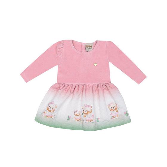 Imagem de Vestido Infantil Menina Ursinha