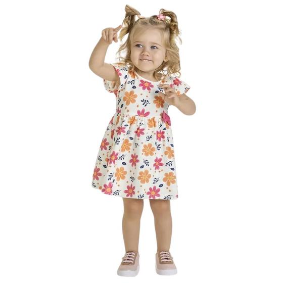 Imagem de Vestido Infantil Menina Verão Meia Malha Kyly 1000505