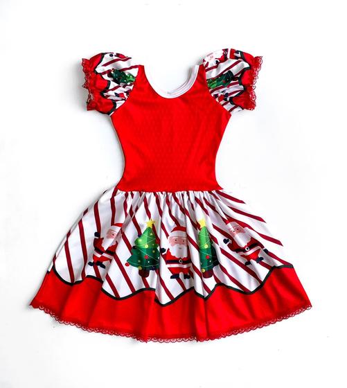 Imagem de Vestido Infantil Natal Menina Natalina Blogueirinha Ana Fantasias