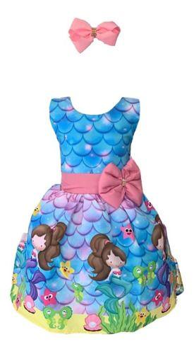 Imagem de Vestido Infantil Pele De Sereia Luxo