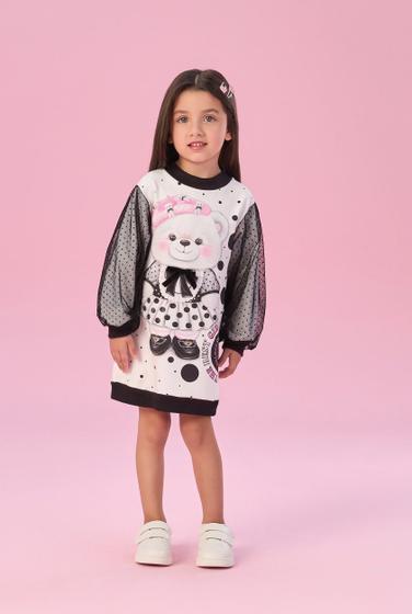 Imagem de Vestido Infantil Petit Cherie Inverno Ursinha