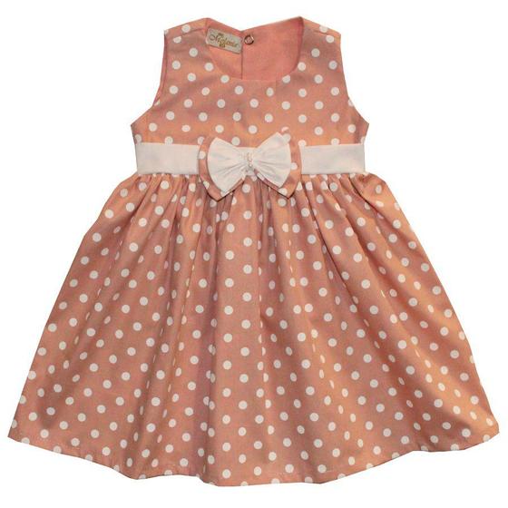 Imagem de Vestido Infantil Poá Rosê