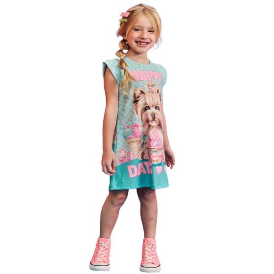 Imagem de Vestido infantil power happy yorkshire kukiê