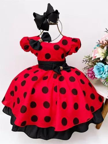 vestido ladybug infantil roupa da ladybug roupa da ladybug