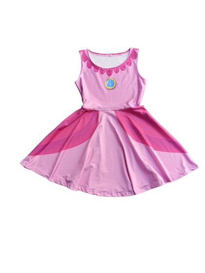 Imagem de Vestido Infantil Princesa Peach