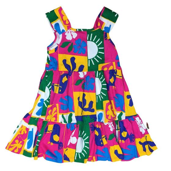 Imagem de Vestido Infantil Rodado Nanai 100% Algodão Alça