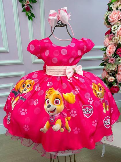 Imagem de Vestido Infantil Temático da Gigi Patrulha Canina- Sky