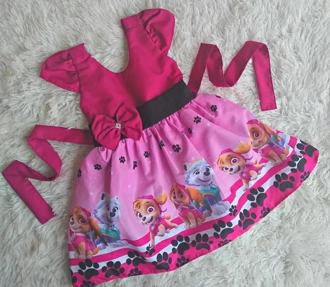 Imagem de Vestido Infantil Temático Patrulha Canina