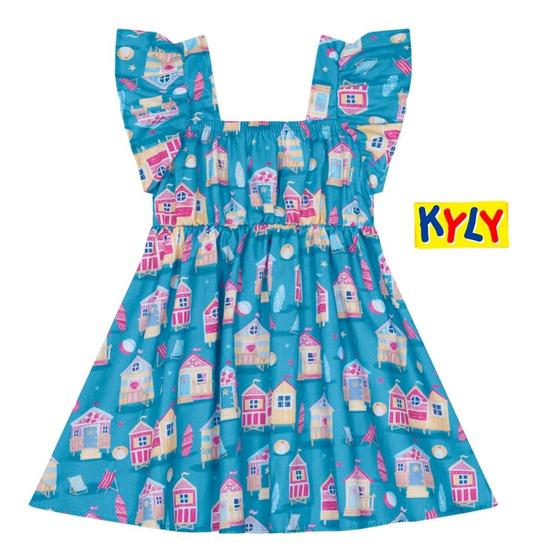 Imagem de Vestido Infantil Tricoline em Algodão Kyly