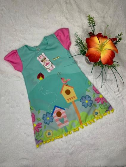 Imagem de Vestido infantil verão em crepe estampado - sublimado