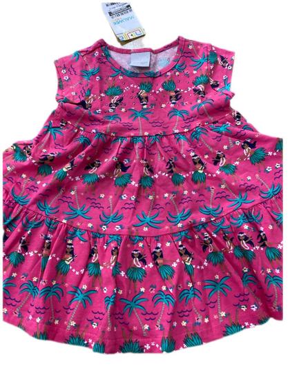 Imagem de Vestido Infantil Verão Menina Estampado Fresquinho Casual Rodado Malwee Kids