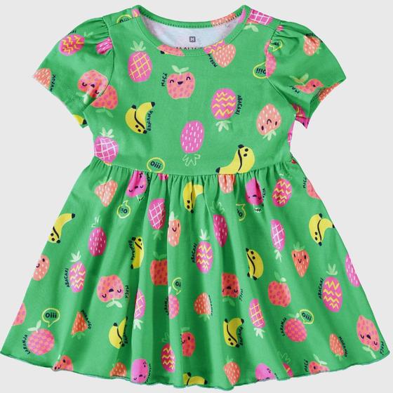 Imagem de Vestido Infantil Verão Menina Malwee Estampas Evase