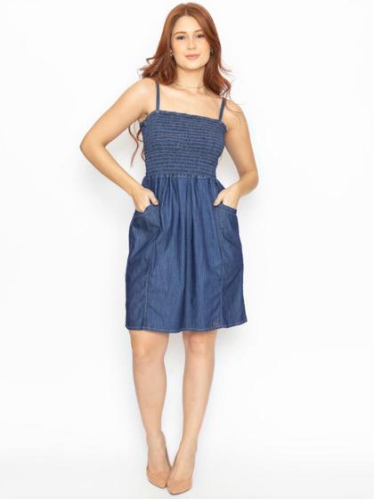 Imagem de Vestido Jeans Com Lastex No Busto 11187