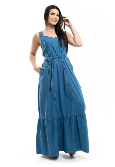 Imagem de Vestido Jeans Longo Regata