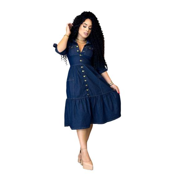 Vestido Jeans Mercado Livre Vestido Soltinho Vestido Jeans Longo