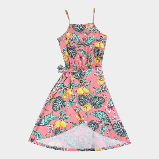 Imagem de Vestido Juvenil For Girl De Alça Com Transpasse Floral