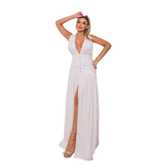 Reveillon 2024 Roupa Para Fim De Ano Vestido Longo Elegante Com