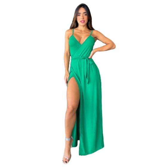 Imagem de Vestido Longo Emily Alcinha Envelope Amarrar