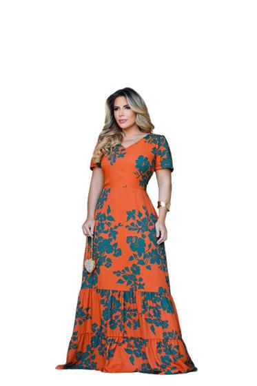 Imagem de Vestido Longo Maya Maria Amore ( 961 ) Moda Evangelica