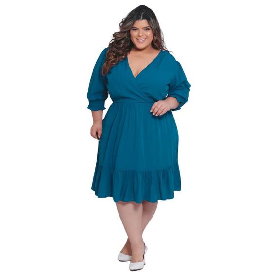 Imagem de Vestido Longo Midi Plus Size Moda Feminina