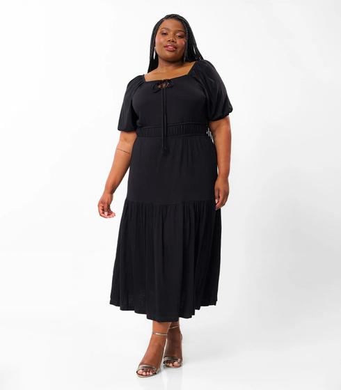 Imagem de Vestido longo midi plus size rovitex secret glam