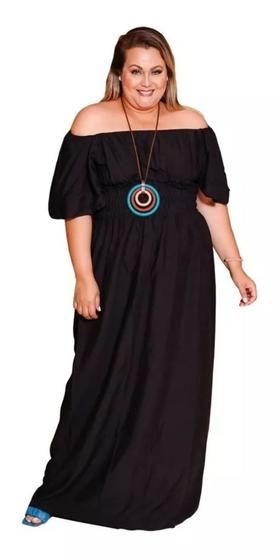 Imagem de Vestido Longo Plus Size Ciganinha Tamanho Grande