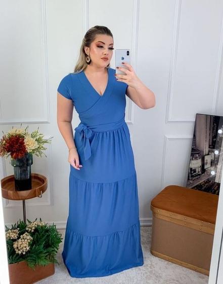 Imagem de Vestido Longo Plus Size Três Marias Moda Feminina