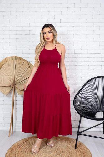 Imagem de Vestido Longo Saia 3 Marias Babado Cruzado Nas Costas