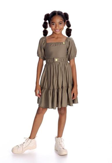 Imagem de Vestido Longo Verde Viscose Infantil Mylu