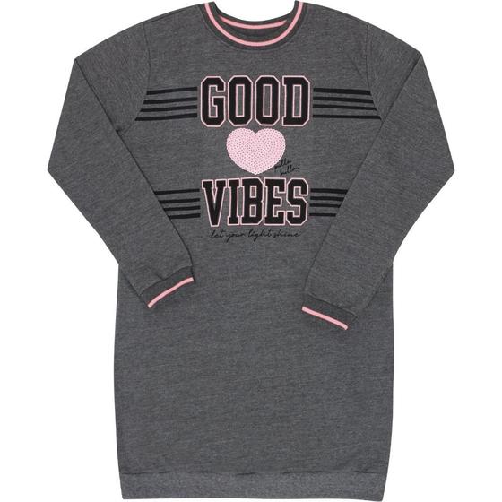 Vestido Manga Longa Infantil Pulla Bulla 47418 Roupas