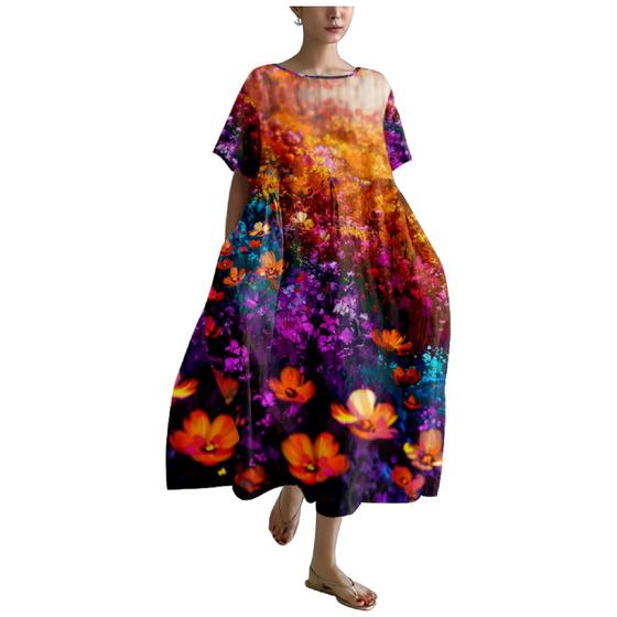 Imagem de Vestido MARSVOVO Linen Summer 2024 Clássico Plus Size Feminino